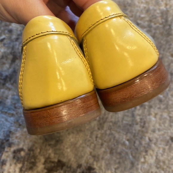 Bass Weejuns Colorblock Loafers Grey Yellow White - Picture 6 of 9